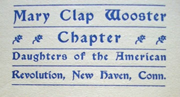 Mary Clap Wooster title